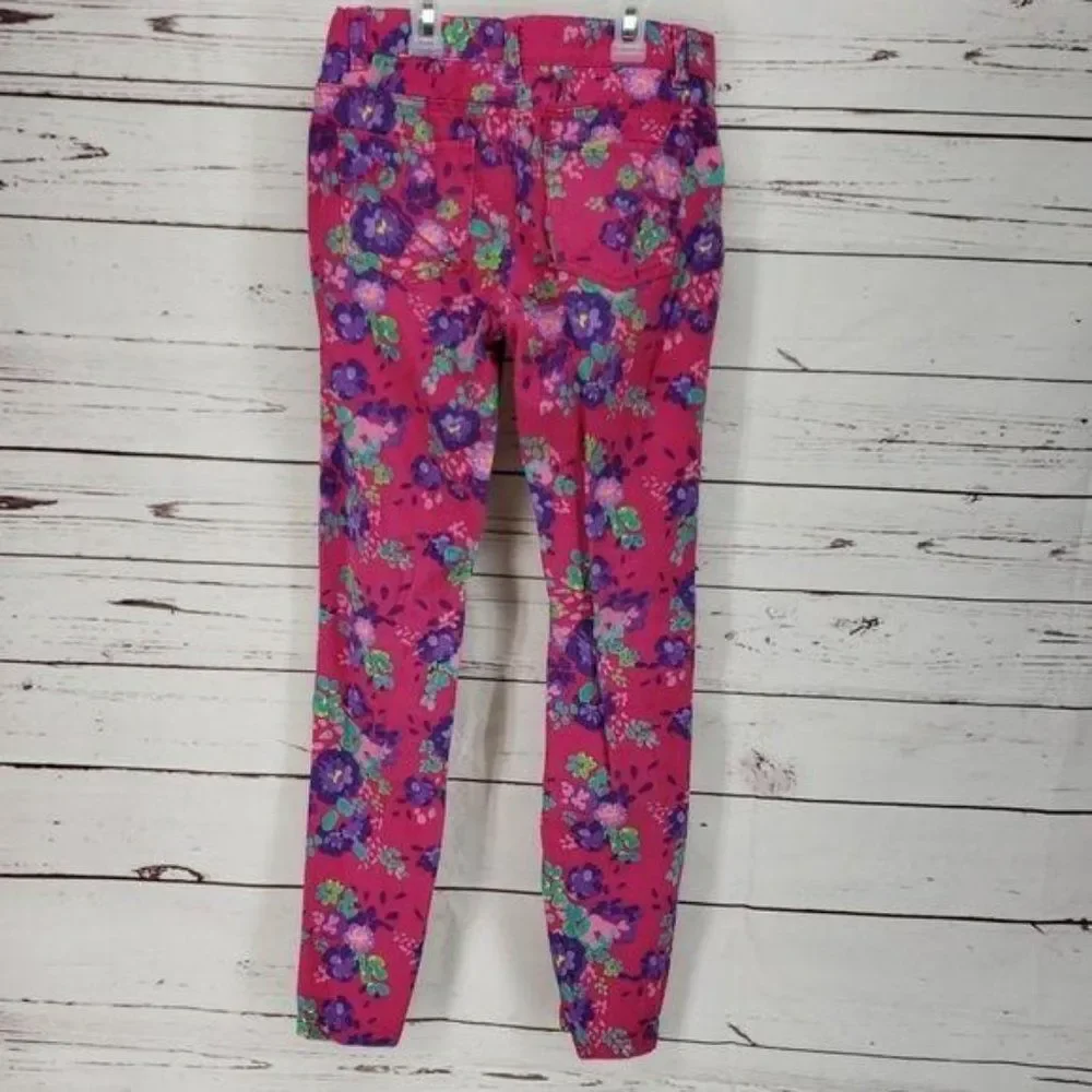 Childrens Place‎ Girls Pink Floral Boho Jeggings Pants Size 12